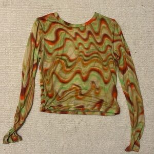 Paloma wool wavy cut out top